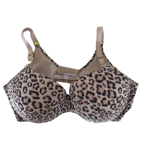 Victoria’s Secret Incredible Lined Demi Leopard Print Bra Size 38D - Picture 3 of 7